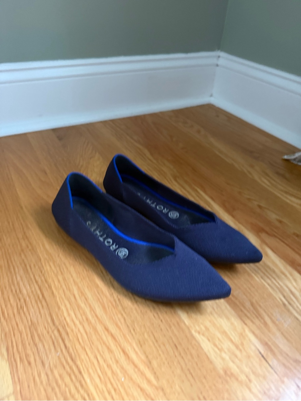 Rothy’s Pointed Toe Navy Women’s Flats